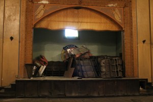 Photo of the stage where the Armenian altar once occupied.