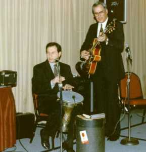 Roger Krikorian on dumbeg and Ken Kalajian on guitar